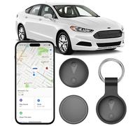 Traceur GPS Voiture, Mini Tracker GPS Voiture Magnétique, Compatible avec iOS et Android, Suivi en Temps Réel Traceur sans Abonnement, Traceur Enfant Caché pour Véhicules, Animaux et Bagages, Noir