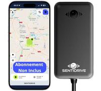 Traceur GPS Voiture sans Abonnement (Boîtier Seul) - Tracker GPS Auto Ultra Réactif (1 Seconde) - Appel Téléphonique avec Assistance Vol 24/7 - Balise GPS Véhicule avec Carte SIM intégrée