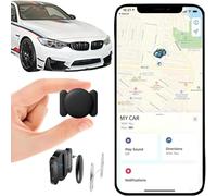 Traceur Localisateur D’Objets Bluetooth, A- IR tag Traceur magnétique caché pour Voiture sans Frais mensuels, No SIM, Traceur GPS Voiture, GPS Tracker pour Enfants Animaux avec Goo- gle Find My Device