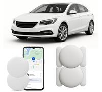 Traceur Localisateur D’Objets Bluetooth, A- IR tag Traceur magnétique caché pour Voiture sans Frais mensuels, GPS Tracker pour Enfants Animaux avec Goo- gle Find My Device(Android) no SIM (2 Blanc)
