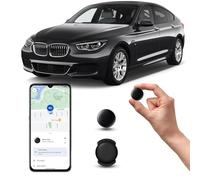 Traceur Localisateur D’Objets Bluetooth, A- IR tag Traceur magnétique caché pour Voiture sans Frais mensuels, GPS Tracker pour Enfants Animaux avec Goo- gle Find My Device(Android) no SIM (1 Noir)