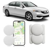 Traceur Localisateur D’Objets Bluetooth, A- IR tag Traceur magnétique caché pour Voiture sans Frais mensuels, GPS Tracker pour Enfants Animaux domestiques avec Apple Find My (iOS) no SIM (2 Blanc)