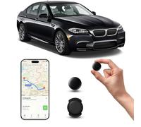 Traceur Localisateur D’Objets Bluetooth, A- IR tag Traceur magnétique caché pour Voiture sans Frais mensuels, GPS Tracker pour Enfants Animaux domestiques avec Apple Find My (iOS) no SIM (1 Noir)
