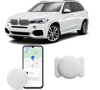 Traceur Localisateur D’Objets Bluetooth, Android Traceur magnétique caché pour Voiture sans Frais mensuels, GPS Tracker pour Enfants Animaux avec Goo- gle Find My Device no SIM (1 Blanc)