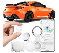 Traceur pour véhicules, Air Tracker Android Compatible avec Google Find Hub APP Bluetooth Tag Key Finder pour Bagages/Portefeuille/Valise/Sacs - Blanc