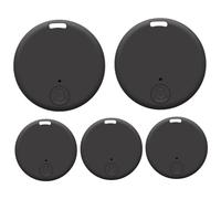 Traceurs d'animaux pour chiens, 5 pièces, traceurs GPS, détecteur de clé ronde anti-perte, dispositif de suivi en plastique pour enfants, chiens, animaux compagnie, chats, portefeuille, porte-clés