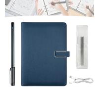 Tracify Pad Notebook, Drawing, Smart Sync Pen and Notebook, 3rd Generation Smartbook with 5 0.02mm High-Precision Spare Refills, 10m Wireless Transmission for Notes, Graffiti, Meetings (Blue)