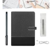 Tracify Pad Notebook, Drawing, Smart Sync Pen and Notebook, 3rd Generation Smartbook with 5 0.02mm High-Precision Spare Refills, Graffiti, Meetings (Black Stitching)