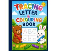 Tracing letter alphabets small and big colouring book