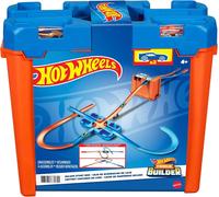 Track Builder Boîte De Construction Deluxe,6 Mètres De Piste,2 Petites Voitures De Course Incluses,Jouet Pour Enfant,Ggp93