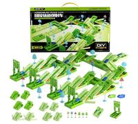 Track Car Toys, Cool Fun Interactive Flexible DIY Puzzle Vehicle Playset