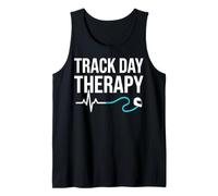 Track Day Therapy Citation avec Ligne ECG et stéthoscope Débardeur