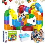 Track Fusion Toy, Nouvel Ensemble de Train Magic Rail Cube 2026, mises en Page 3D intégrées, Train magnétique Rail Cube, Ensemble de Train électrique, Train Trackfusion, Cadeau 81PCS