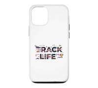 Track Life Track and Field Athlete Running Track Coque pour iPhone 12/12 Pro