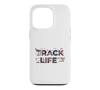 Track Life Track and Field Athlete Running Track Coque pour iPhone 13 Pro