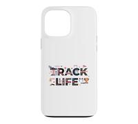 Track Life Track and Field Athlete Running Track Coque pour iPhone 13 Pro Max