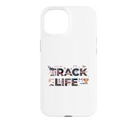 Track Life Track and Field Athlete Running Track Coque pour iPhone 15