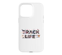 Track Life Track and Field Athlete Running Track Coque pour iPhone 15 Pro Max
