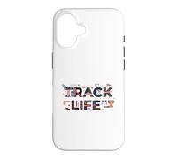 Track Life Track and Field Athlete Running Track Coque pour iPhone 16
