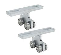 Track Roller Wheels 2 - Pack | Robust T - Shape Welded Trolley for Electric Lift/Ceiling Cart | Stable Bearing Roller, Non - Corroding Iron, 1586g