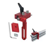 Track Stop 75, bloc d'arrêt T-Track - Bloc manuel réglable pour butée d'onglet en d'aluminium de type 75, dispositif limité en T pour les utilisateurs multipistes standard de toutes les étapes