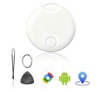 Tracker Android Smart Tracker Tag Air Tag Compatible avec Google « Find Hub » App (Android uniquement) Tracker Bluetooth pour clés, portefeuille, vélo et valise, batterie remplaçable, lot de 1