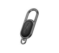 Tracker Bluetooth AirTag Compatible Find My avec Fixation Mousqueton Noir