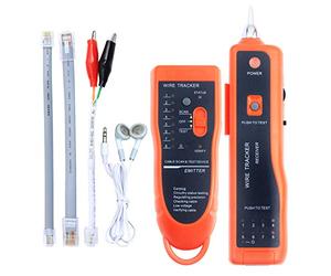 Tracker de fil XQ-350 RJ45 RJ11 Finder pour câble LAN de réseau téléphonique pour la détection de ligne DC/anode/détermination de la cathode Diagnostiquer l'outil de réseau de tonalité avec tête en
