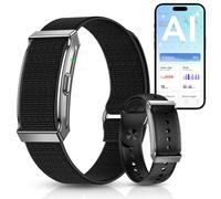 Tracker de fitness sans écran Smart Band, 24h/24, 7j/7, moniteur d'activité avec fréquence cardiaque, cycle menstruel SpO2, podomètre avec batterie de 35 jours, 120 modes sportifs, analyse IA, étanche