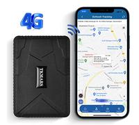 Tracker GPS Voiture 4G 10000mAh Sans Abonnement - Positionnement Double Mode GSM/GPS à Aimant Puissant - Traqueur Antivol pour Voiture, Moto, Vélo