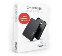 Tracker GPS Zen L - 2 Ans d'abonnement offerts. Alerte de détection de Mouvement - Idéal pour Votre Voiture, Moto, Camion - Fabriqué en France, Non brouillable, IP67-1 an d'autonomie