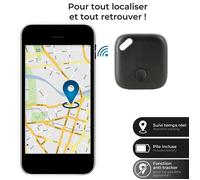 Tracker Localisateur - Be Mix - Noir - Bluetooth - Compatible Apple Find Me