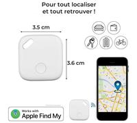 TRACKER LOCALISATEUR Wiami - Fonctionnalité APPLE - Suivi temps réel - Pile incluse
