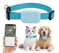 Tracker pour chat, mini tracker SmartTag sans ABO, pour chat et chien, compatible avec iOS/Android, collier pour chat réglable, étanche pour chat et chiot - Bleu