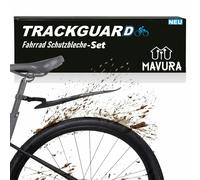 TRACKGUARD Garde-boue Arrière & Avant, Protection de roue anti-éclaboussures Noir Kit Garde-boue Universel