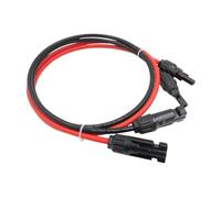 Trackier Metiers Black/Red Solar Extension Cables 1.5/2.5/4/6mm² 10/12/14/16AWG Connector Solar Panel Systems - & Easy Install