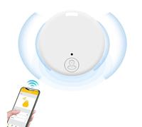 Tracking Devices Phones, Key Finder Locator, 1.45 inches Long Lasting Battery & Mobile Smart Anti Loss Device with Two Way Alarm, Round Real Time Tracker for Pets, Dogs, Cats, Personal Items