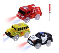 Tracks Autos Magie, 3pcs Track Accessoires Voitures Enfants Puzzle éducatif Track Auto Jeu Set pour 3 4 5 6 7 Ans Enfants garçons Filles approvisionnement avec la Plupart des Voitures de Course Track