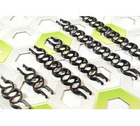 TracksCreations 6 Rails Zigzag 3 Tailles - Compatible avec GraviTrax | 2 rails par taille : petit, moyen, grand | La bille zigzague | Pour circuit de billes + PRO | Dès 5 ans