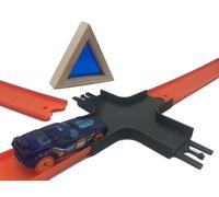 TrackSmith - 1 Croisement 4 Voies Compatible Circuit de Voiture pour Enfant