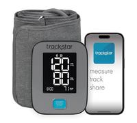 Trackstar Moniteur intelligent de pression artérielle | Poignée supérieure à large portée | Application de surveillance Trackstar | Compatible avec Bluetooth iOS et Android | Mesurer, suivre et
