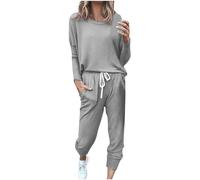 Tracksuit Femme Sport Survêtement Élastique Tenue Maison Confortable Zip Complet Ensemble Printemps Pantalon À Poches 2 Pièces Cotton De Coton Running Jogging Molleton D'hiver Chaud Hiver Et