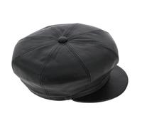 Traclet Casquette Gavroche Cuir Noire - M - 56/57 cm