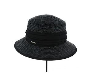 Traclet Chapeau Cloche Erza Paille Naturelle Noir Taille Unique