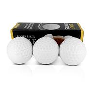 TRACOMPAN Lot de 3 verres à shot en forme de balle de golf avec couvercles - Cadeaux personnalisés pour homme - Verres à whisky fantaisie incassables pour bar à domicile, anniversaires et tournois de