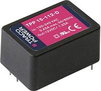TracoPower TPP 15-112-D Bloc d'alimentation AC 1250 mA 15 W + 12 V/CC