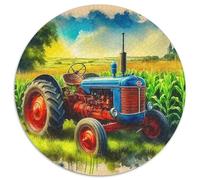 Tracteur 1000 Piece Puzzle Rond, pour Enfants Adult Éduchatif Unique Jigsaw pour La Famille Amis 12 Ans De Qualité Supérieure 1000pcs (67.5x67.5cm)