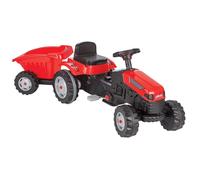 Pilsan Tracteur autoporté, remorque et tracteur à pédale actif pour enfants avec remorque, siège réglable, klaxon couineur, 3 ans et plus