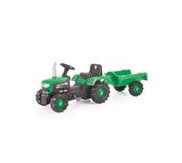 Tracteur à pédales - Dolu - Avec remorque - Vert - Pour enfants à partir de 3 ans - Mixte