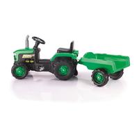 Tracteur À Pédales Avec Remorque Vert TU